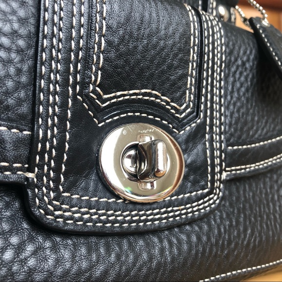 100% Authentic COACH F13963 HAMPTON Satchel Bag Purse - Picture 5 of 16